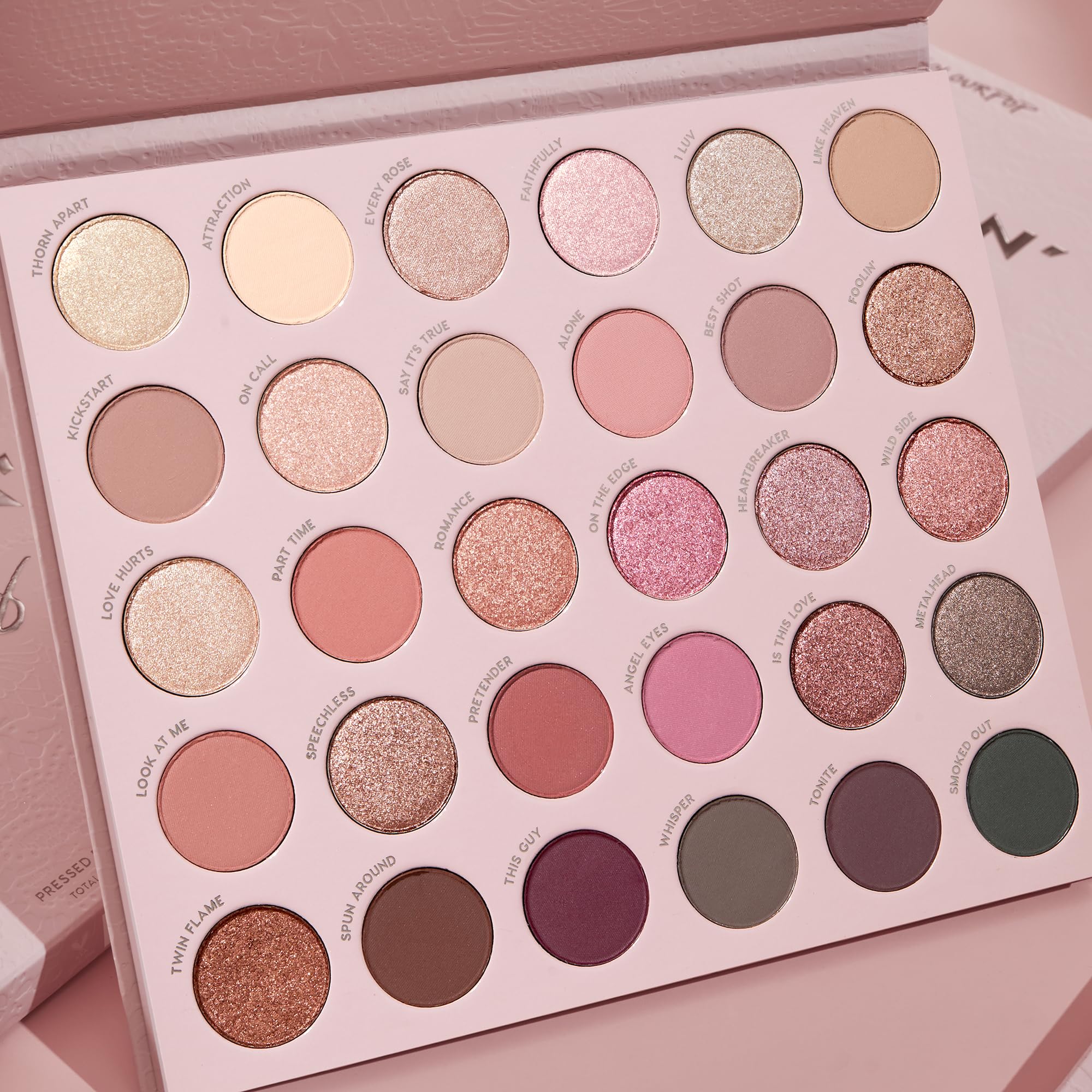 ColourPop Smoke N Roses Eyeshadow Palette - Rosey & Smokey Hues with Metallic and Matte Finishes - High-Pigment Eye Makeup with a Long-Wearing Formula (1.16 oz) - Image 6